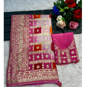 Fancy Soft Dola Silk Saree With Blouse