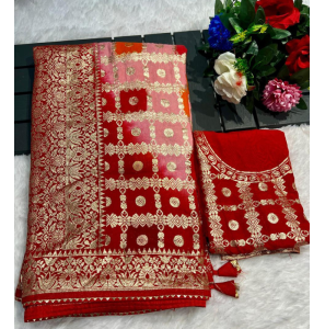 Fancy Soft Dola Silk Saree With Blouse