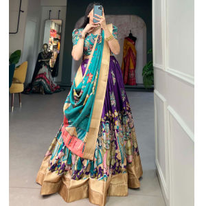 Latest Dola Silk Lehenga-Choli With Dupatta