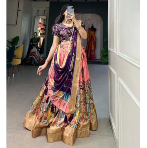 Beautiful Dola Silk Lehenga-Choli With Dupatta