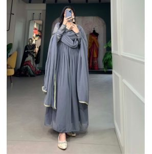 Stunning Alia Style Gown With Dupatta
