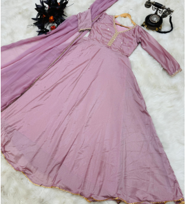 New Designer Party Gown Pant With Dupatta Set