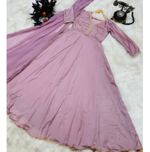 New Designer Party Gown Pant With Dupatta Set
