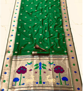 Pure Soft Kanchivaram Pathani Silk Saree 