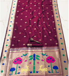 Pure Soft Kanchivaram Pathani Silk Saree 