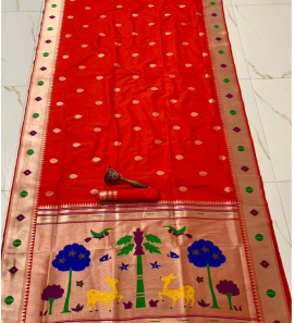 Pure Soft Kanchivaram Pathani Silk Saree 