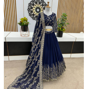 New Georgette Lehenga Choli With Embroidery Sequence Work