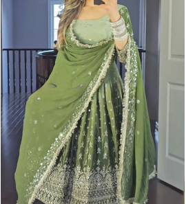 New Designer Party Wear Look Gown With Dupatta