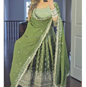 New Designer Party Wear Look Gown With Dupatta