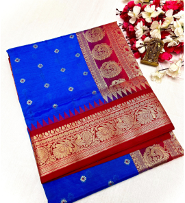 Kanjivaram Paithani Silk Saree With Blouse