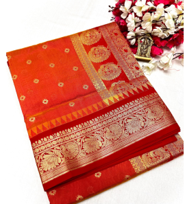 Kanjivaram Paithani Silk Saree With Running Blouse