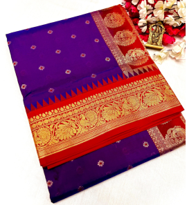 Kanjivaram Paithani Silk Saree With Running Blouse