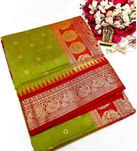 Kanjivaram Paithani Silk Saree With Running Blouse