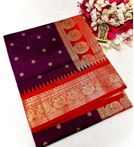 Original Tana Shiny Soft Silk Saree With Blouse