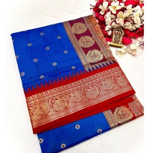 Original Tana Shiny Soft Silk Saree With Blouse
