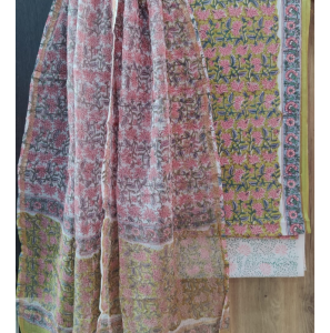 Stunning Pure Cotton Suits With Kota Doria Dupatta