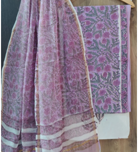 Stunning Pure Cotton Suits With Kota Doria Dupatta