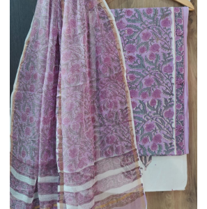 Stunning Pure Cotton Suits With Kota Doria Dupatta