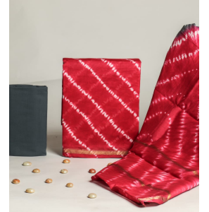 New Hand Block Printed Chanderi Silk Dress