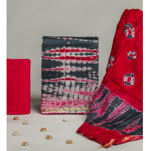 New Hand Block Printed Chanderi Silk Dress