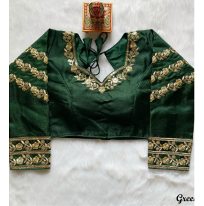Attractive Milan Silk Unstitched Blouse
