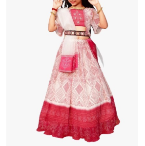 Beautiful Georgette Kreez Print Lehenga And Choli