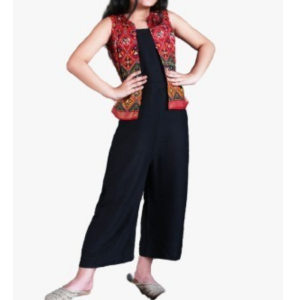 "Floral Shrug & Trousers With T-shirt (Set of 3) "