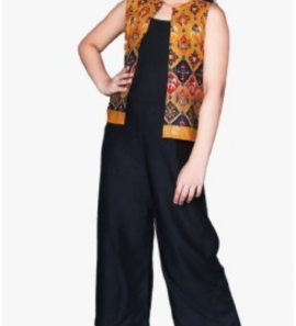 "Floral Shrug & Trousers With T-shirt (Set of 3) "