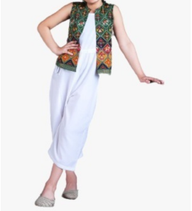 "Floral Shrug & Trousers With T-shirt (Set of 3) "