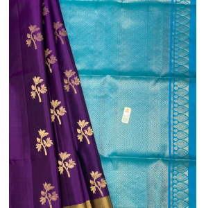 Pure Kanchipuram Soft Silk Sarees With Zari Border