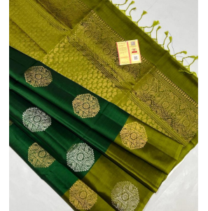 Pure Kanjivaram Handloom Soft Silk Saree With Unique Design 
