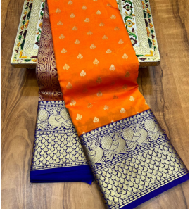 Shiny Tana Soft Silk Saree With Blouse