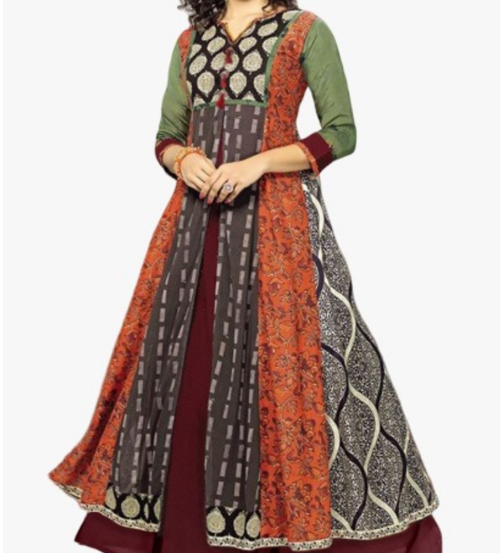 Buy Anarkali Gown Rayon Printed Eid Collection Online for Women in USA