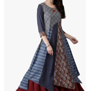 Stunning Rayon Print Gown