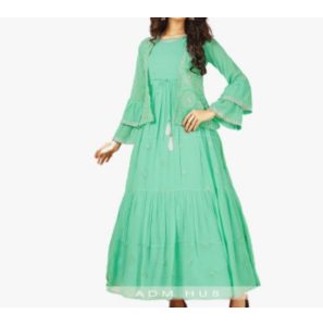 Latest Faux Georgette Koti And Gown