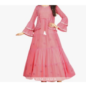 Beautiful Faux Georgette Koti And Gown