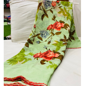 Daily Wear Georgette Saree With Running Blouse Piece Daily Wear Georgette Saree With Running Blouse Piece