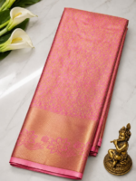Rich Pallu Semi Silk Saree with Contrasting Rich Pallu - Image 4