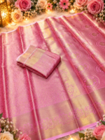 Rich Pallu Semi Silk Saree with Contrasting Rich Pallu - Image 3