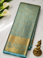 Premium Semi Silk Saree with Contrasting Rich Pallu - Image 2
