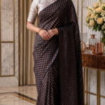 Elegant Black & Gold Traditional Saree