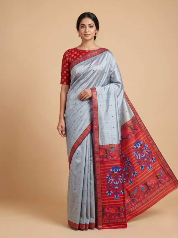Elegant Traditional Printed Saree