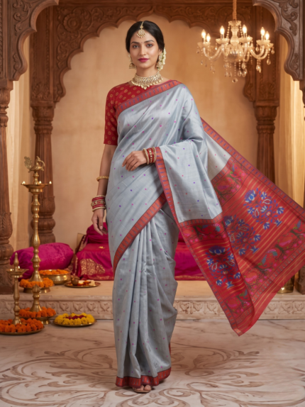 Elegant Traditional Printed Saree
