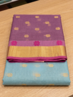 Dual-Tone Semi-Silk Saree - Image 2