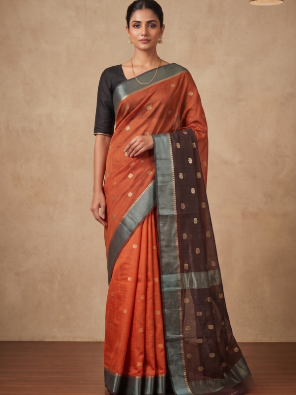 Dual-Tone Chanderi Chanderi Silk Blend