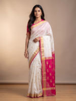Premium Chanderi Silk Blend Lightweight, Breathable Saree - Image 3